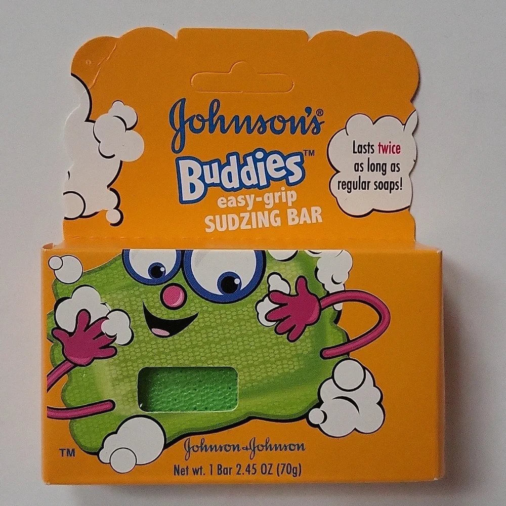Johnson's Buddies Easy Grip Sudzing Soap 2.45 Ounce Bar